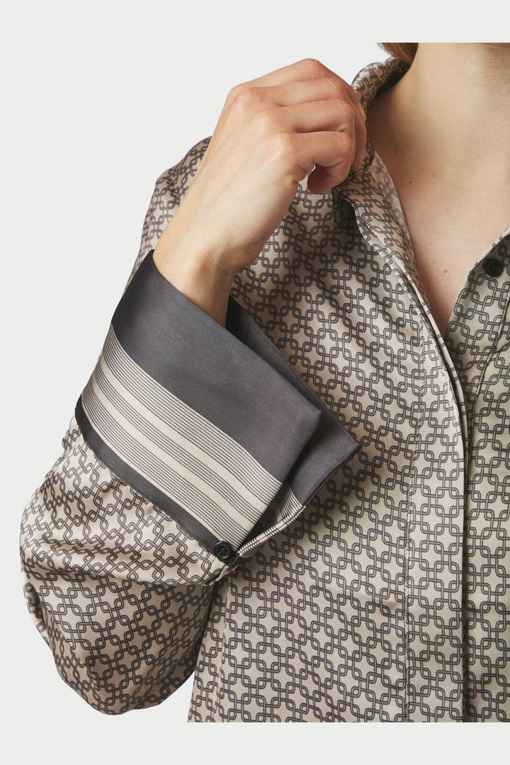 Neo Noir - Mistan Pattern Shirt 170075 - 123 - Beige