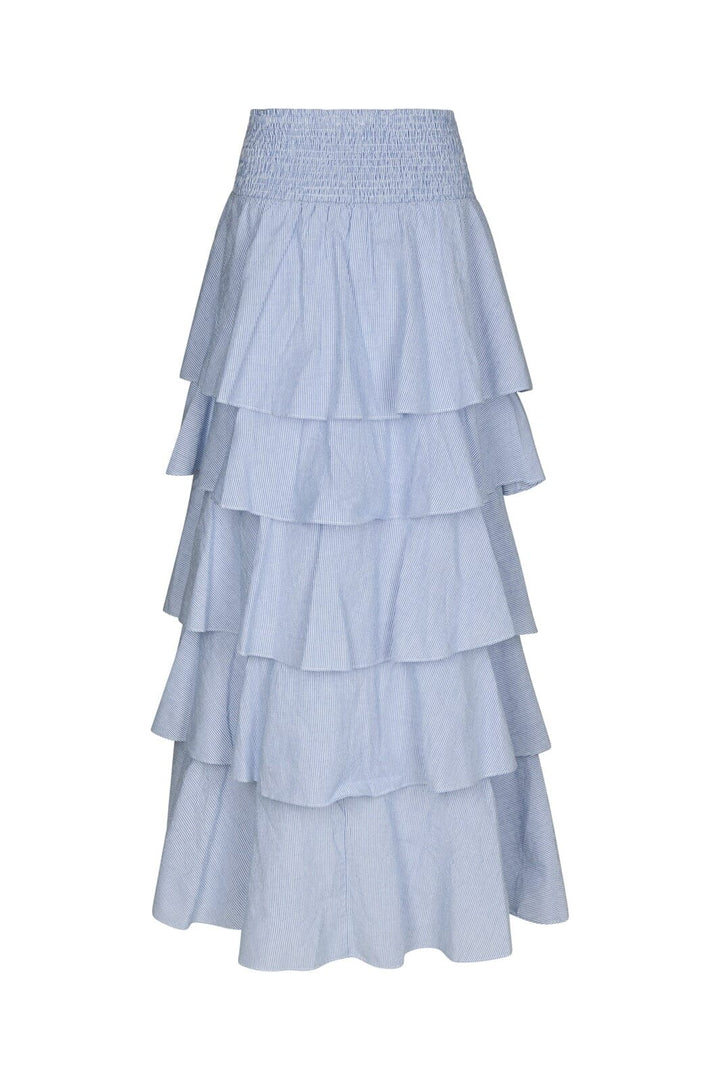 Neo Noir - Morris Mini Stripe Skirt 169651 - 145 - Light Blue