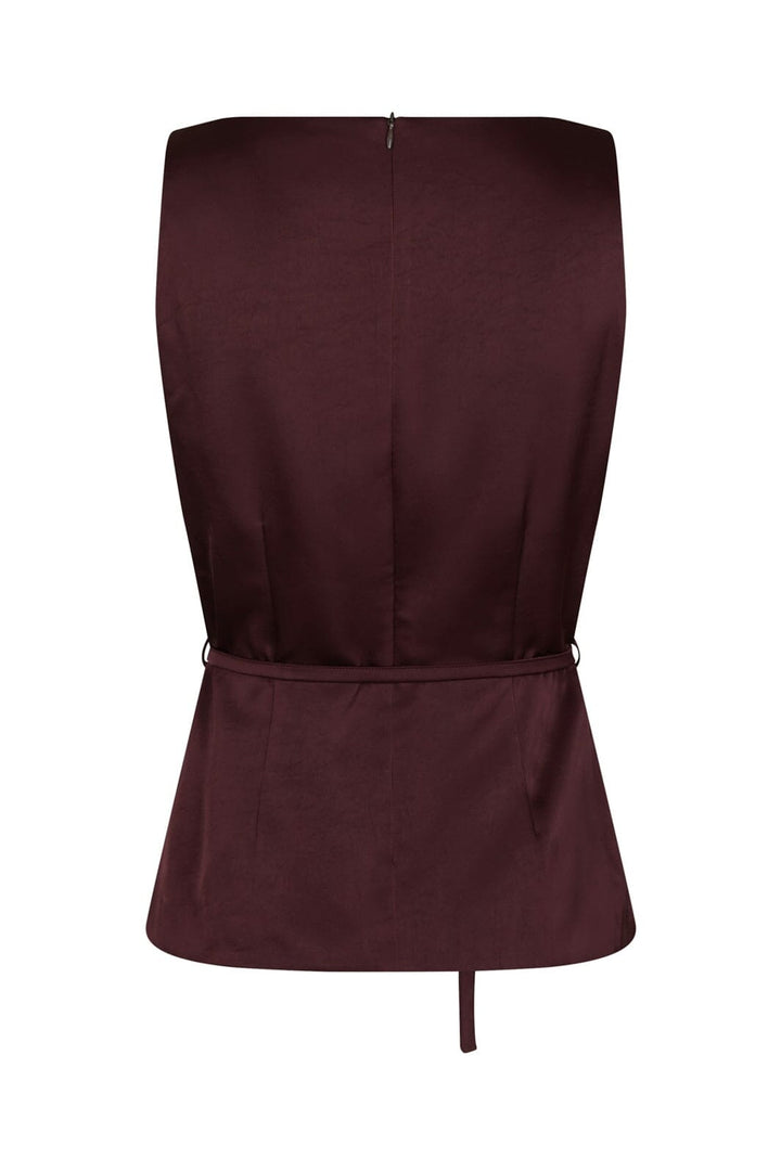 Neo Noir - Nassa Heavy Sateen Top 170235 - 174 - Burgundy