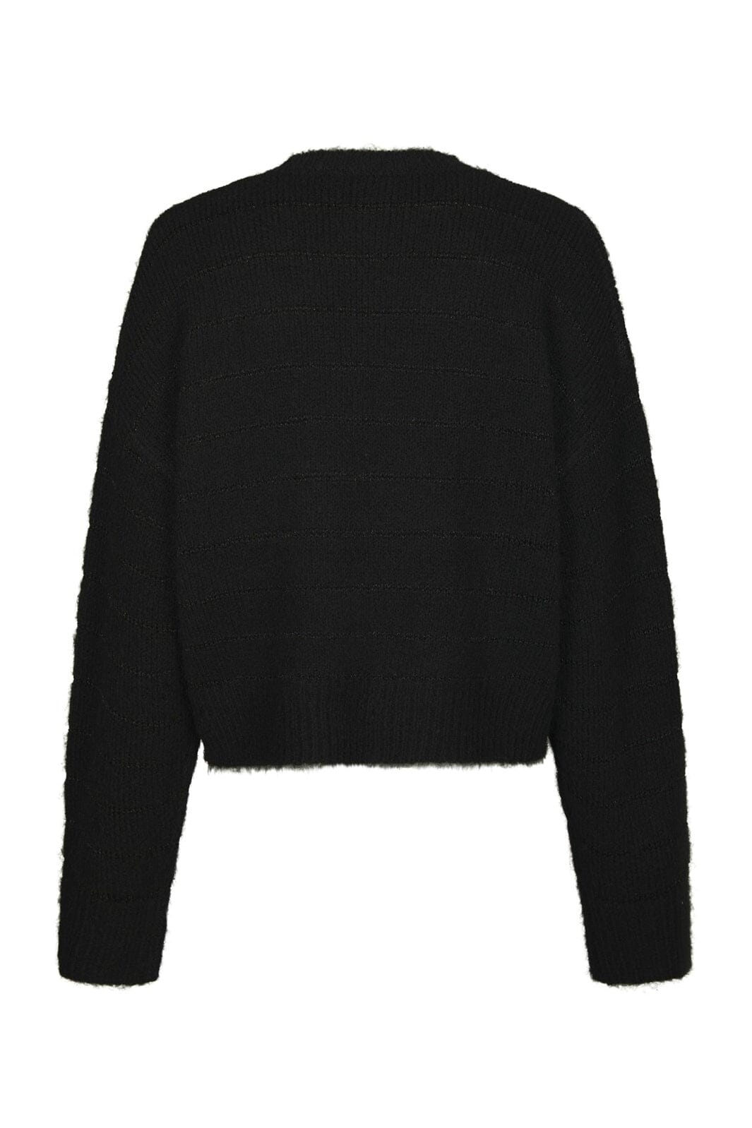 Neo Noir - Naulina Fluffy Knit Blouse 171276 - 100 - Black