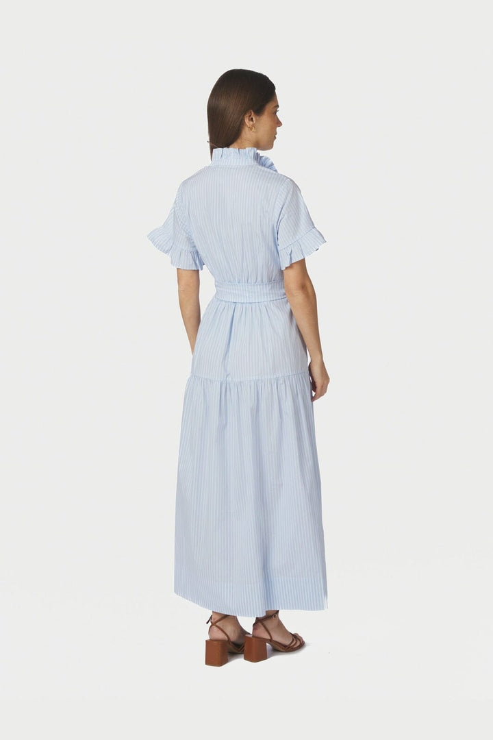 Neo Noir - Nellie Soft Stripe Dress 168230 - 145 - Light Blue