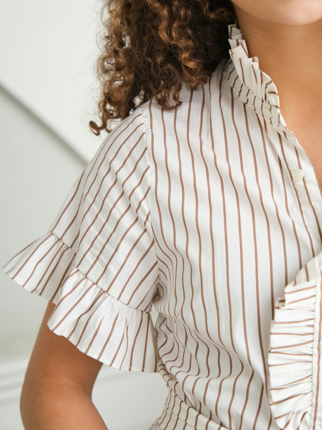 Neo Noir - Nellie Wide Stripe Dress 168228 - 124 - Ivory Kjoler 
