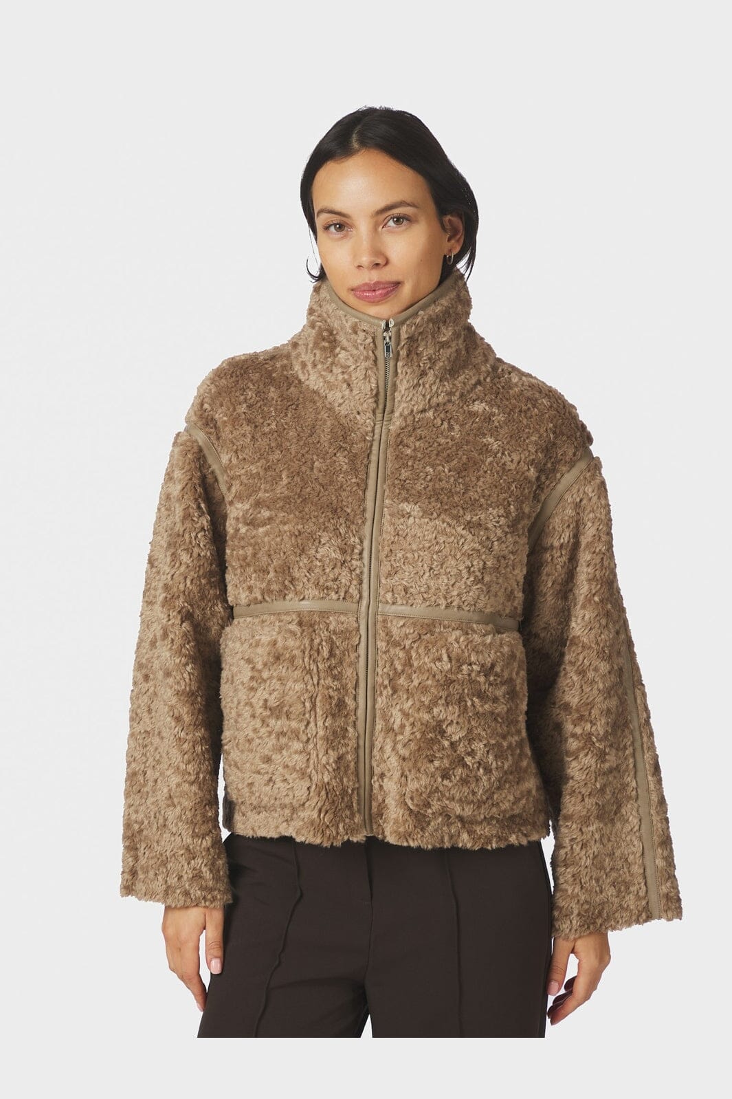 Neo Noir - Nida Faux Fur Jacket 168299 - 214 - Taupe