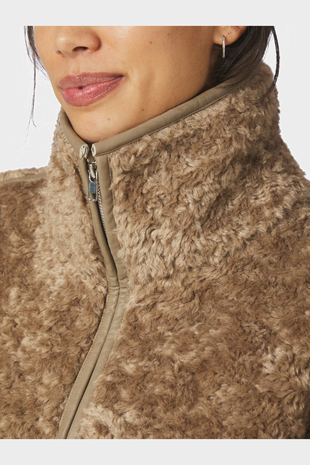 Neo Noir - Nida Faux Fur Jacket 168299 - 214 - Taupe