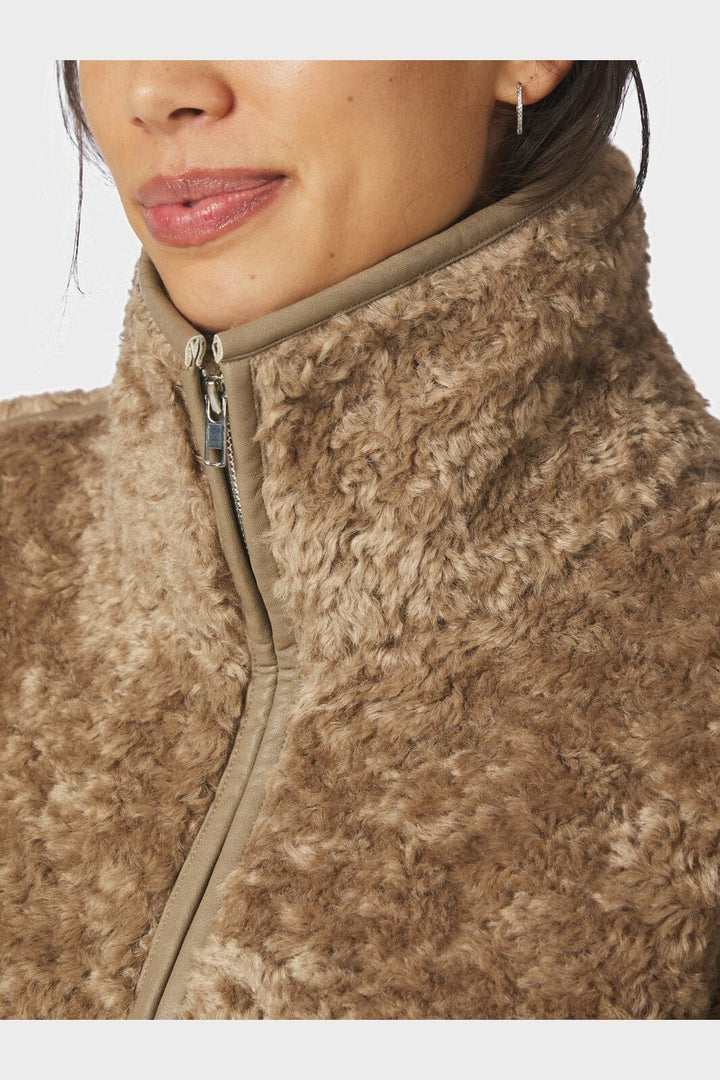 Neo Noir - Nida Faux Fur Jacket 168299 - 214 - Taupe