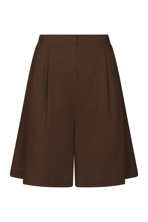 Neo Noir - Nika Linen Shorts 168253 - 676 - Dark Brown