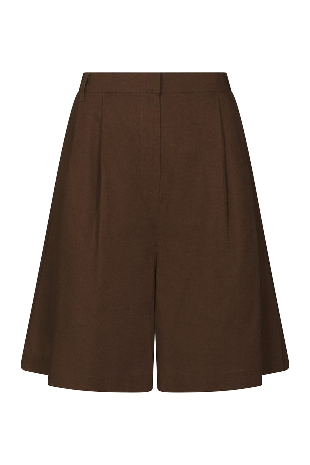 Neo Noir - Nika Linen Shorts 168253 - 676 - Dark Brown