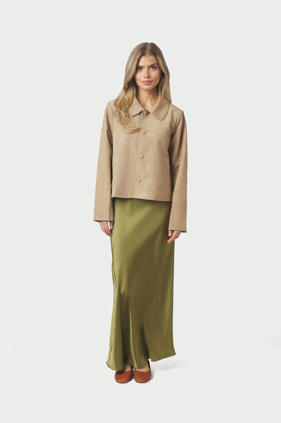 Neo Noir - Nilo Faux Suede Jacket 165954 - 213 - Sand