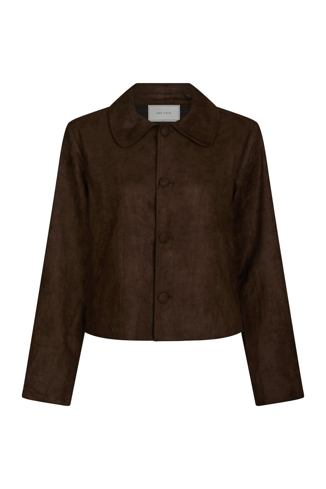 Neo Noir - Nilo Faux Suede Jacket 165954 - 676 - Dark Brown