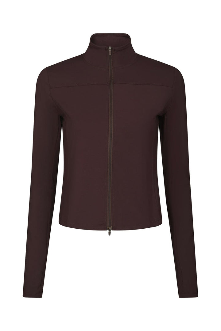 Neo Noir - Nolana Zip Blouse 167175 - 174 - Burgundy