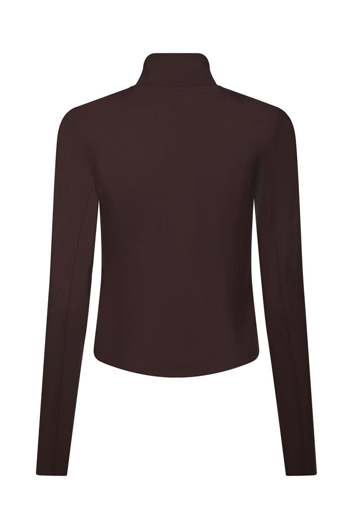 Neo Noir - Nolana Zip Blouse 167175 - 174 - Burgundy