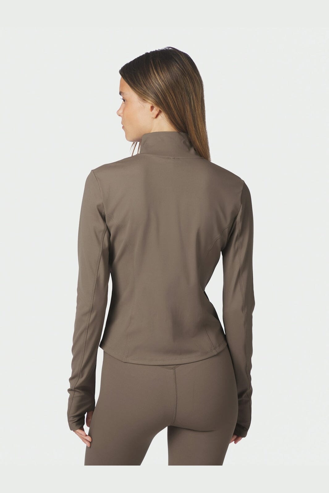 Neo Noir - Nolana Zip Blouse 167175 - 492 - Mushroom