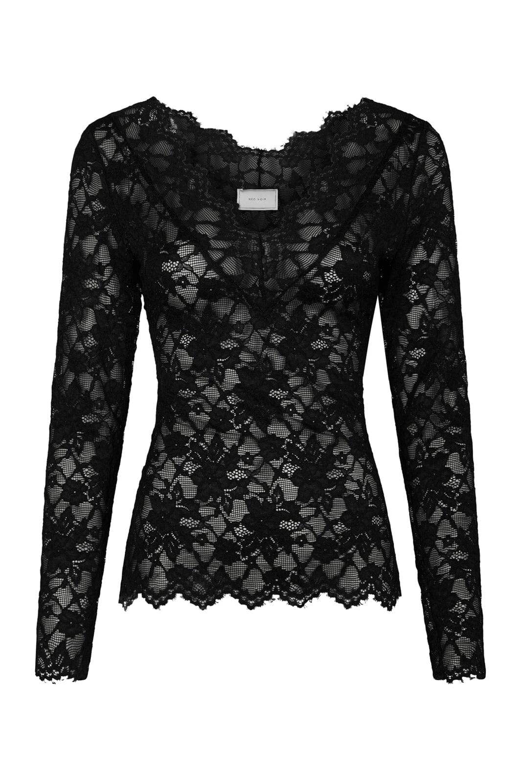 Neo Noir - Orlia Lace Blouse 171213 - 100 - Black