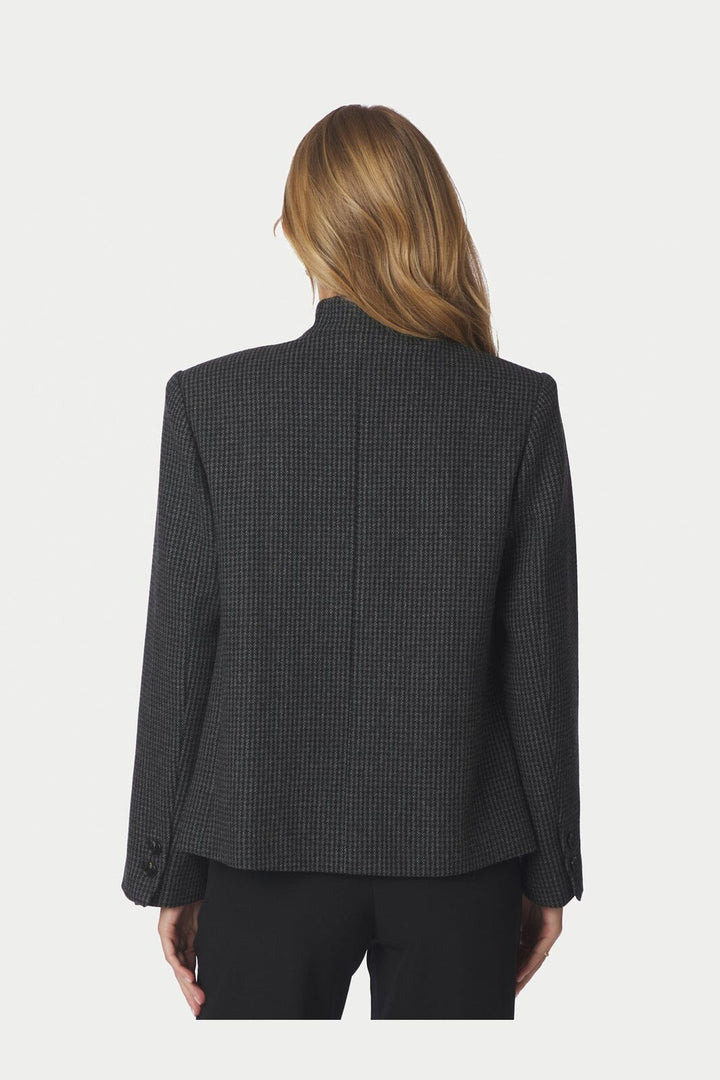 Neo Noir - Paria Check Blazer 170226 - 104 - Dark Grey