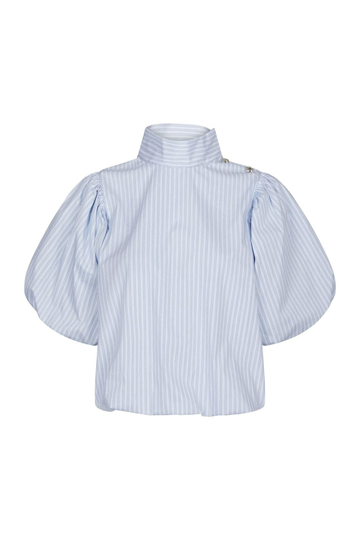 Neo Noir - Parisa Stripe Blouse 169527 - 145 - Light Blue