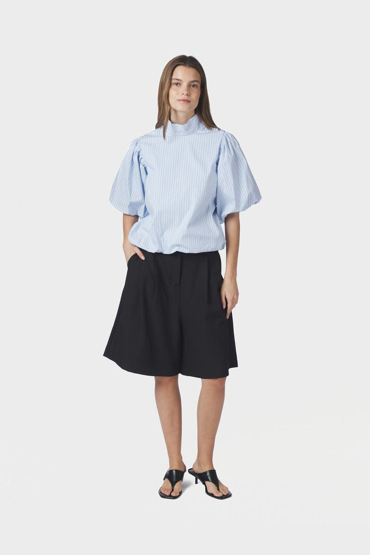 Neo Noir - Parisa Stripe Blouse 169527 - 145 - Light Blue