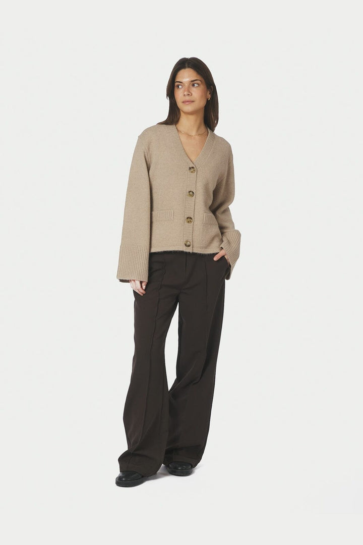 Neo Noir - Pixie Knit Cardigan 163069 - 189 - Warm Grey