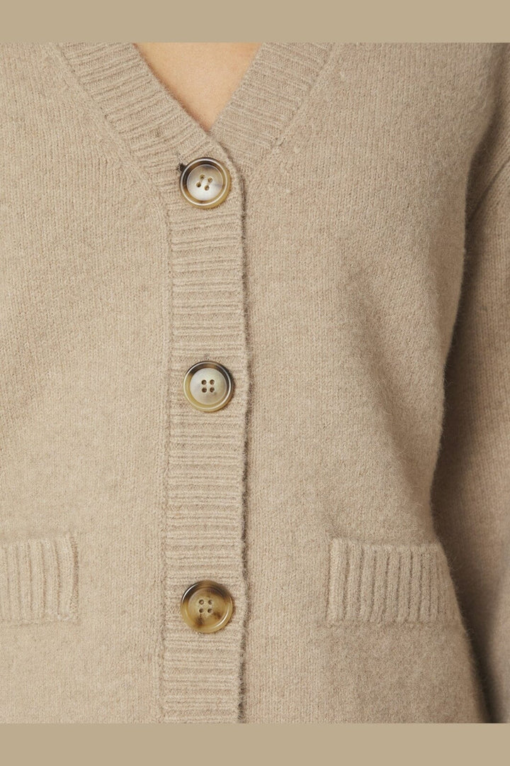 Neo Noir - Pixie Knit Cardigan 163069 - 189 - Warm Grey