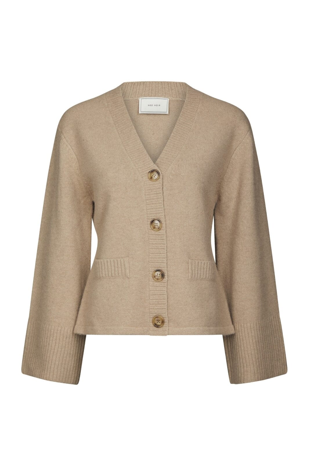 Neo Noir - Pixie Knit Cardigan 163069 - 189 - Warm Grey