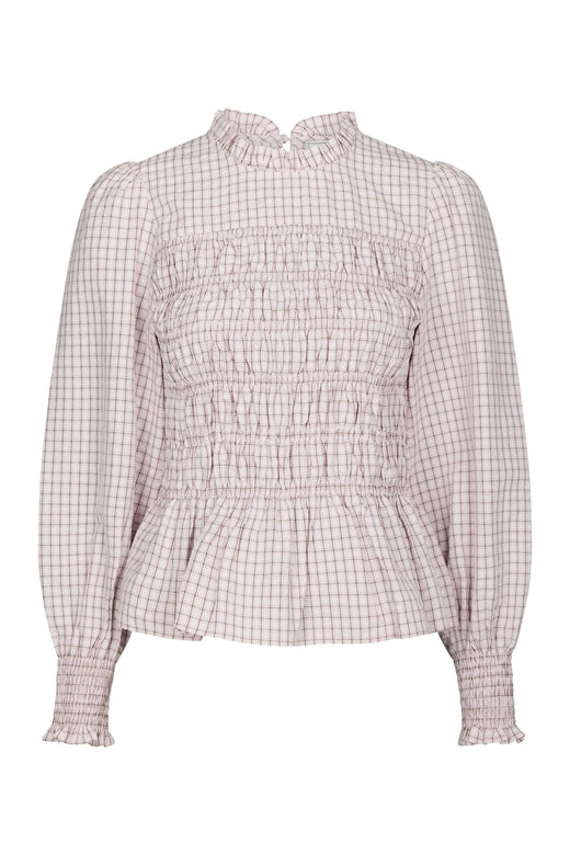 Neo Noir - Possa Mini Check Blouse 168885 - 754 - Light Pink