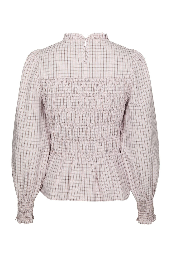 Neo Noir - Possa Mini Check Blouse 168885 - 754 - Light Pink