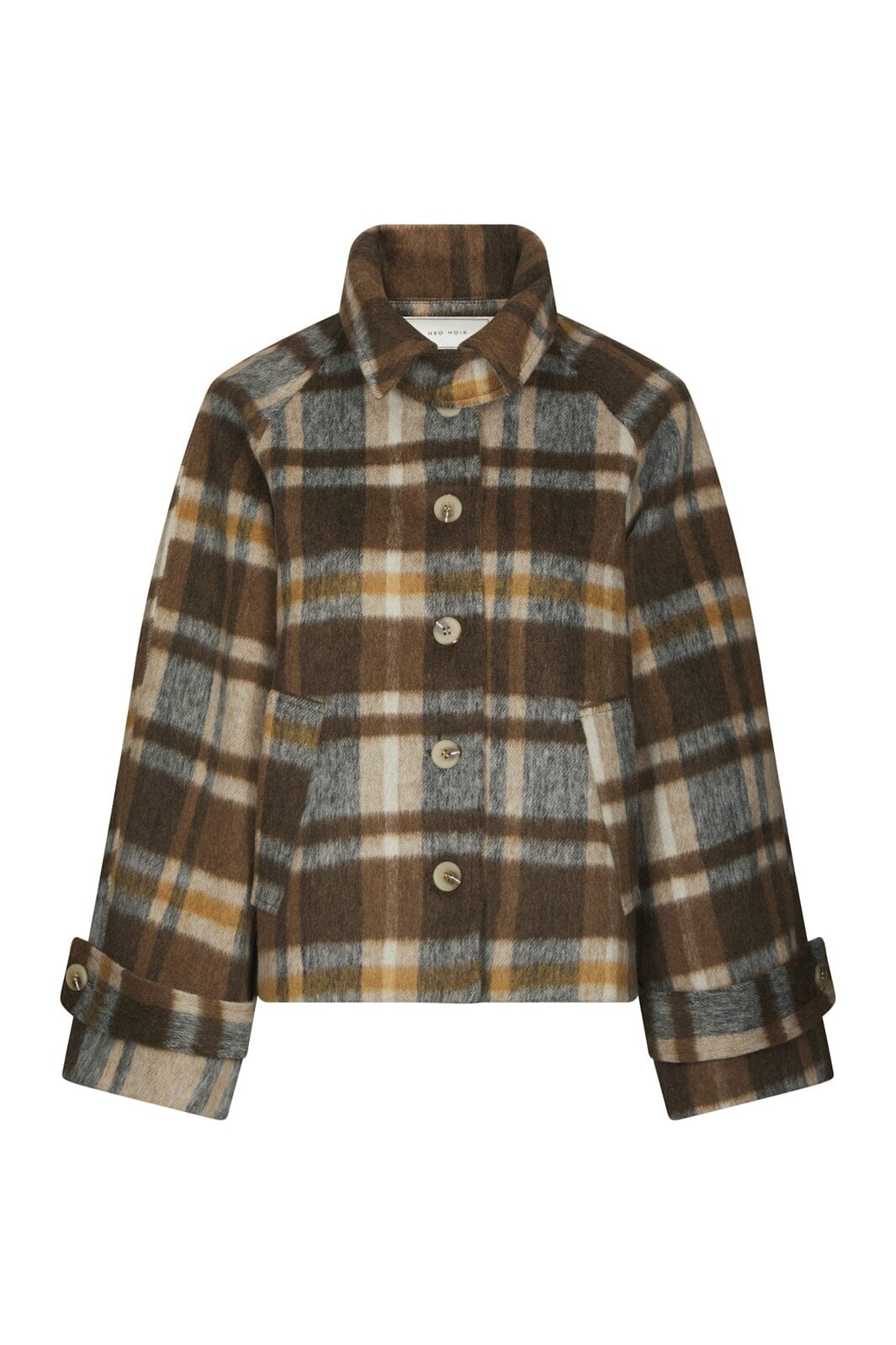 Neo Noir - Quinn Check Jacket 167488 - 543 - Camel