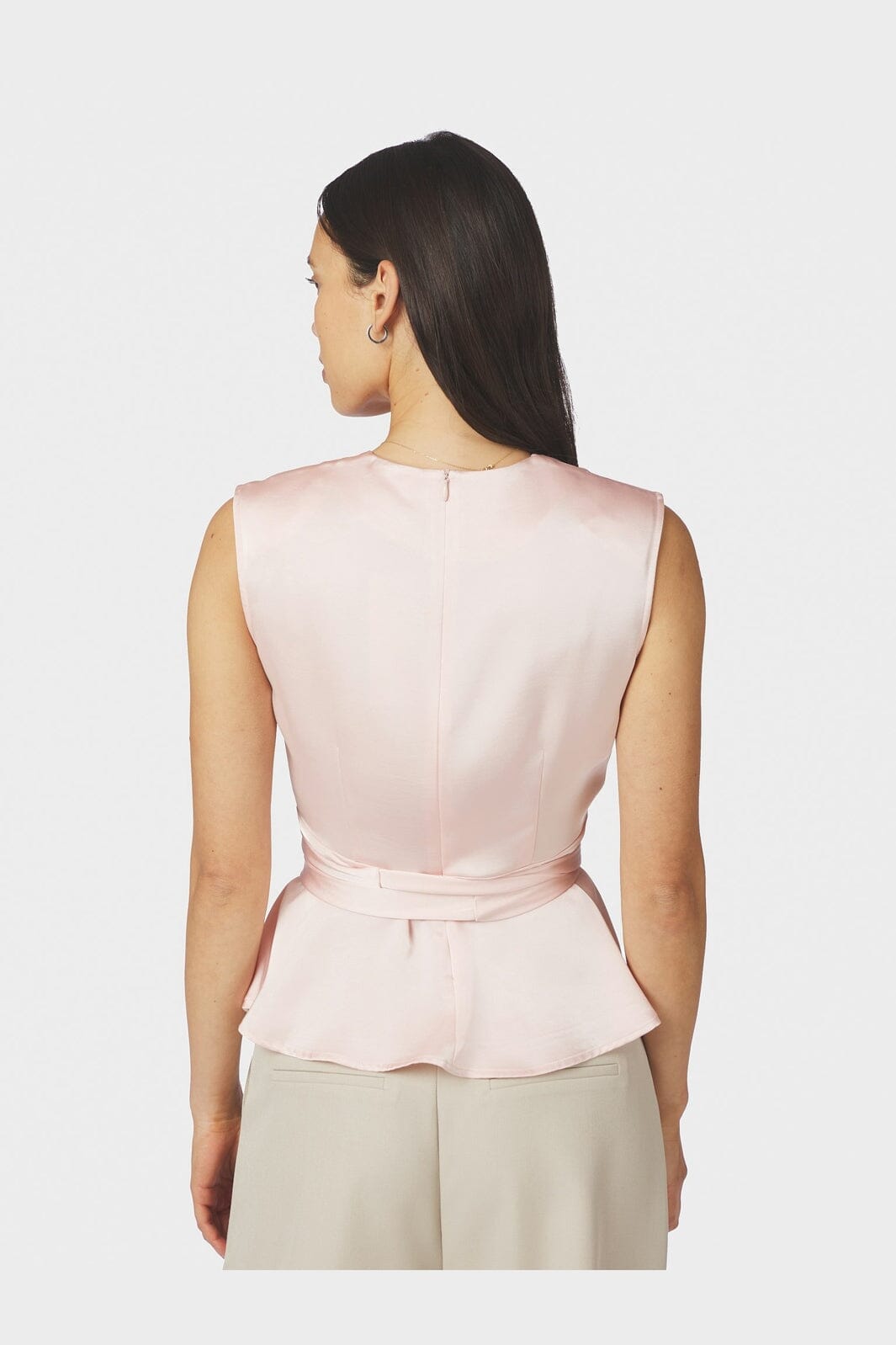 Neo Noir - Risetta Heavy Sateen Top 167086 - 754 - Light Pink