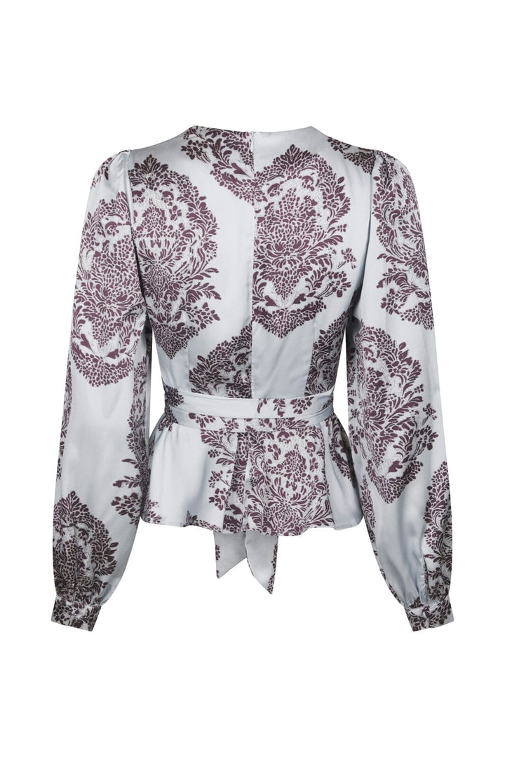 Neo Noir - Rista Deco Drop Blouse 169965 - 145 - Light Blue