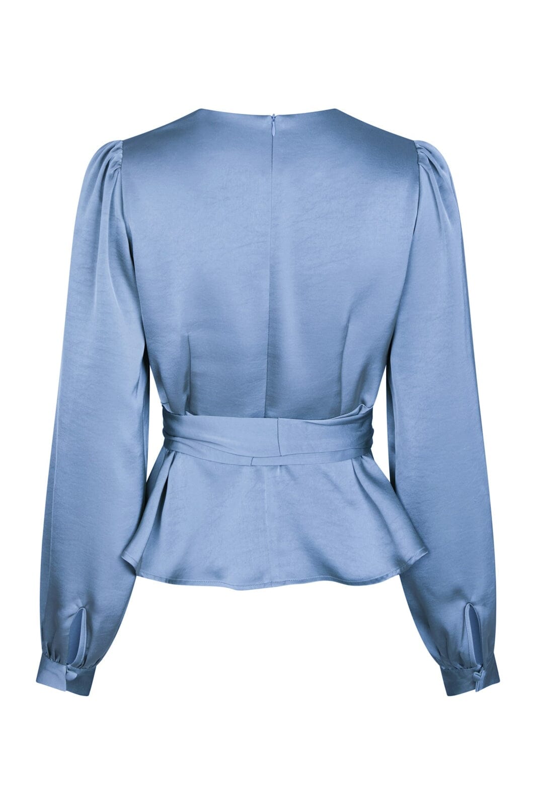 Neo Noir - Rista Heavy Sateen Blouse 164803 - 407 - Smoke Blue