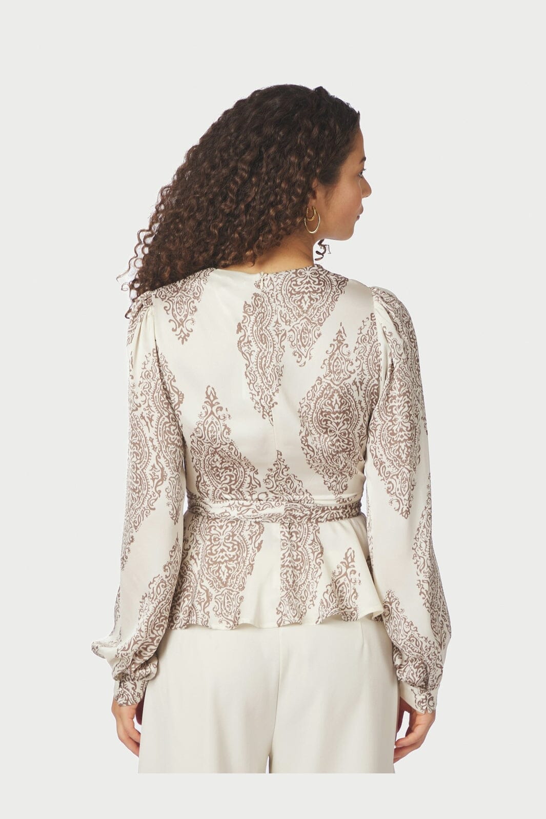 Neo Noir - Rista Paisley Drop Blouse 166208 - 124 - Ivory