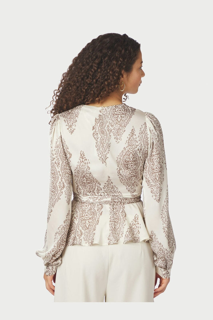 Neo Noir - Rista Paisley Drop Blouse 166208 - 124 - Ivory