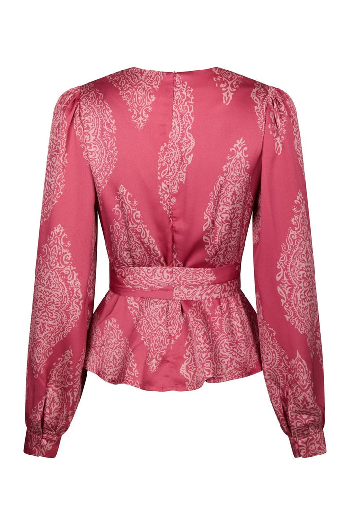 Neo Noir - Rista Paisley Drop Blouse 166208 - 430 - Cherry Pink