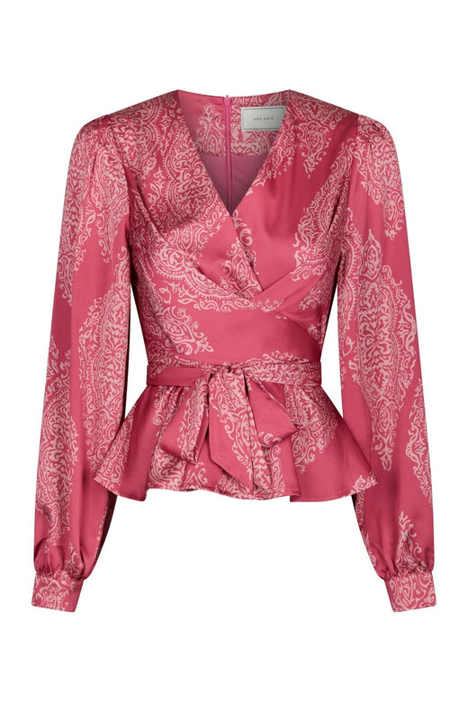 Neo Noir - Rista Paisley Drop Blouse 166208 - 430 - Cherry Pink