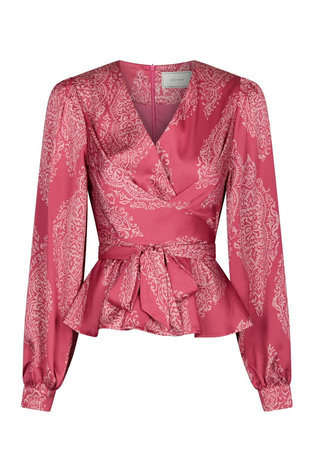 Neo Noir - Rista Paisley Drop Blouse 166208 - 430 - Cherry Pink