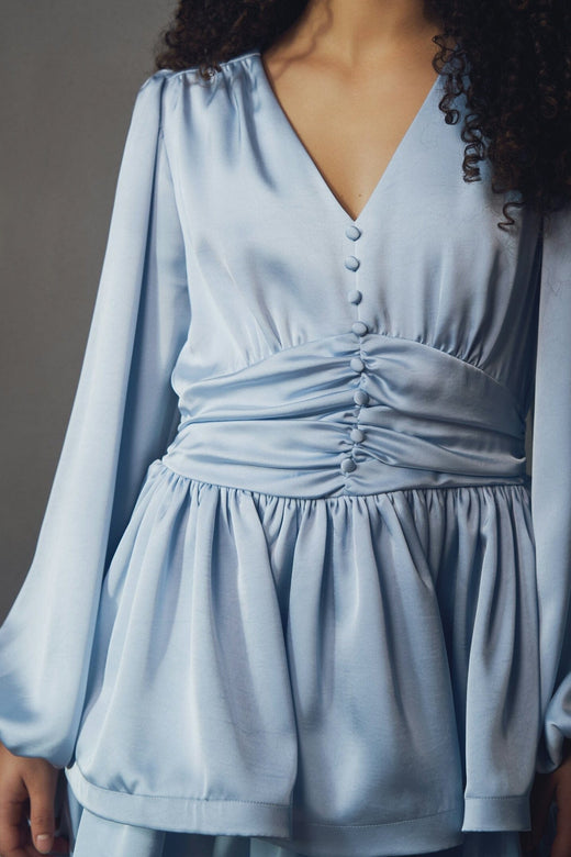 Neo Noir - Rivana Heavy Sateen Dress 168847 - 145 - Light Blue Kjoler 