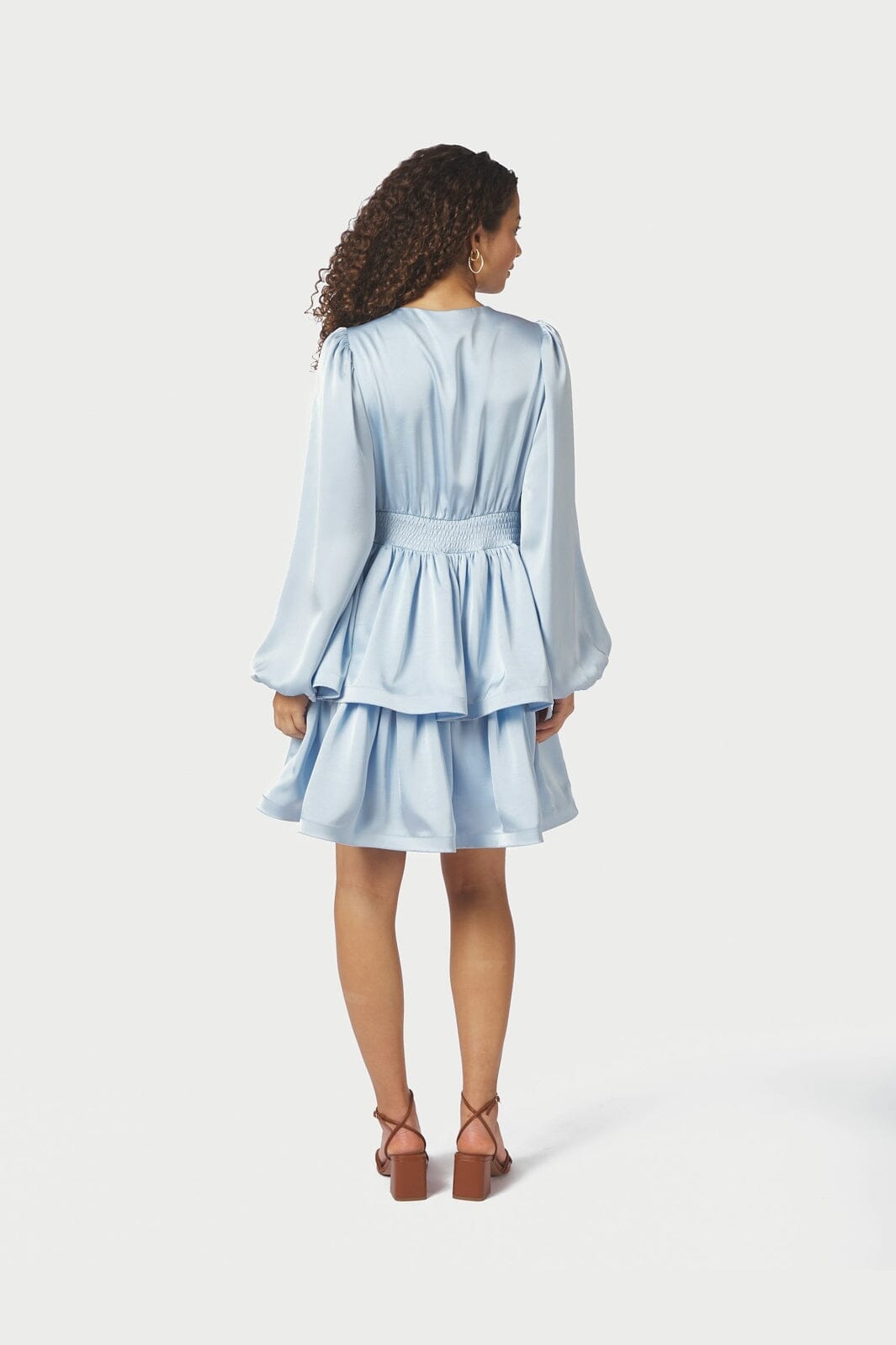 Neo Noir - Rivana Heavy Sateen Dress 168847 - 145 - Light Blue