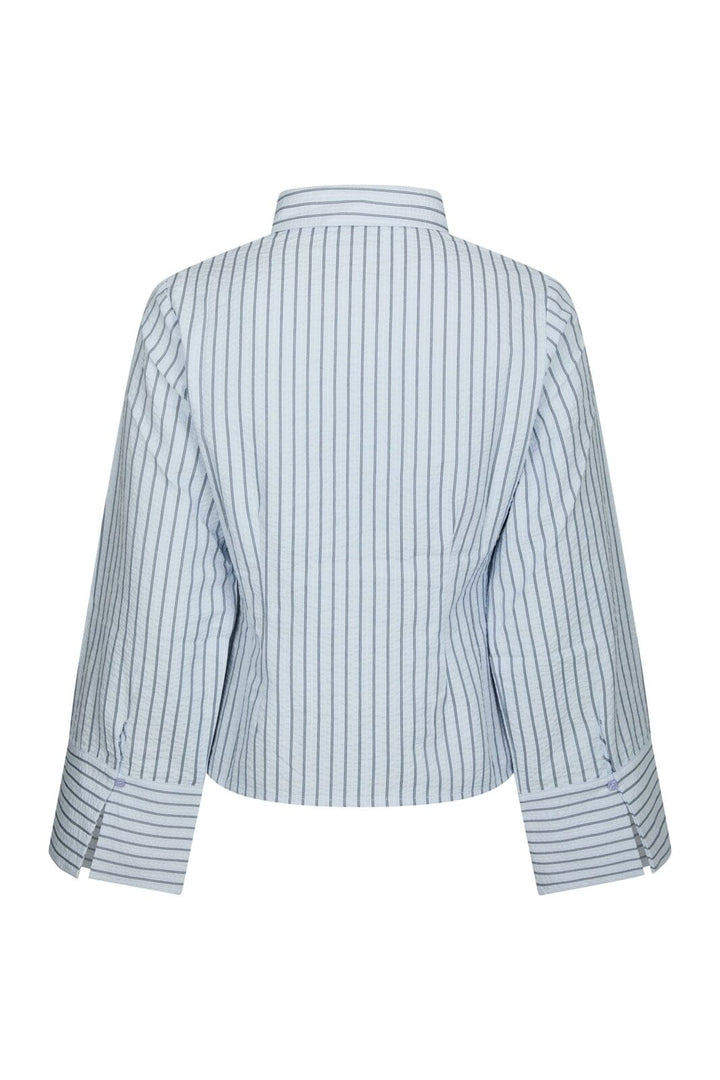 Neo Noir - Rosa Striped Crepe Shirt 169301 - 140 - Blue