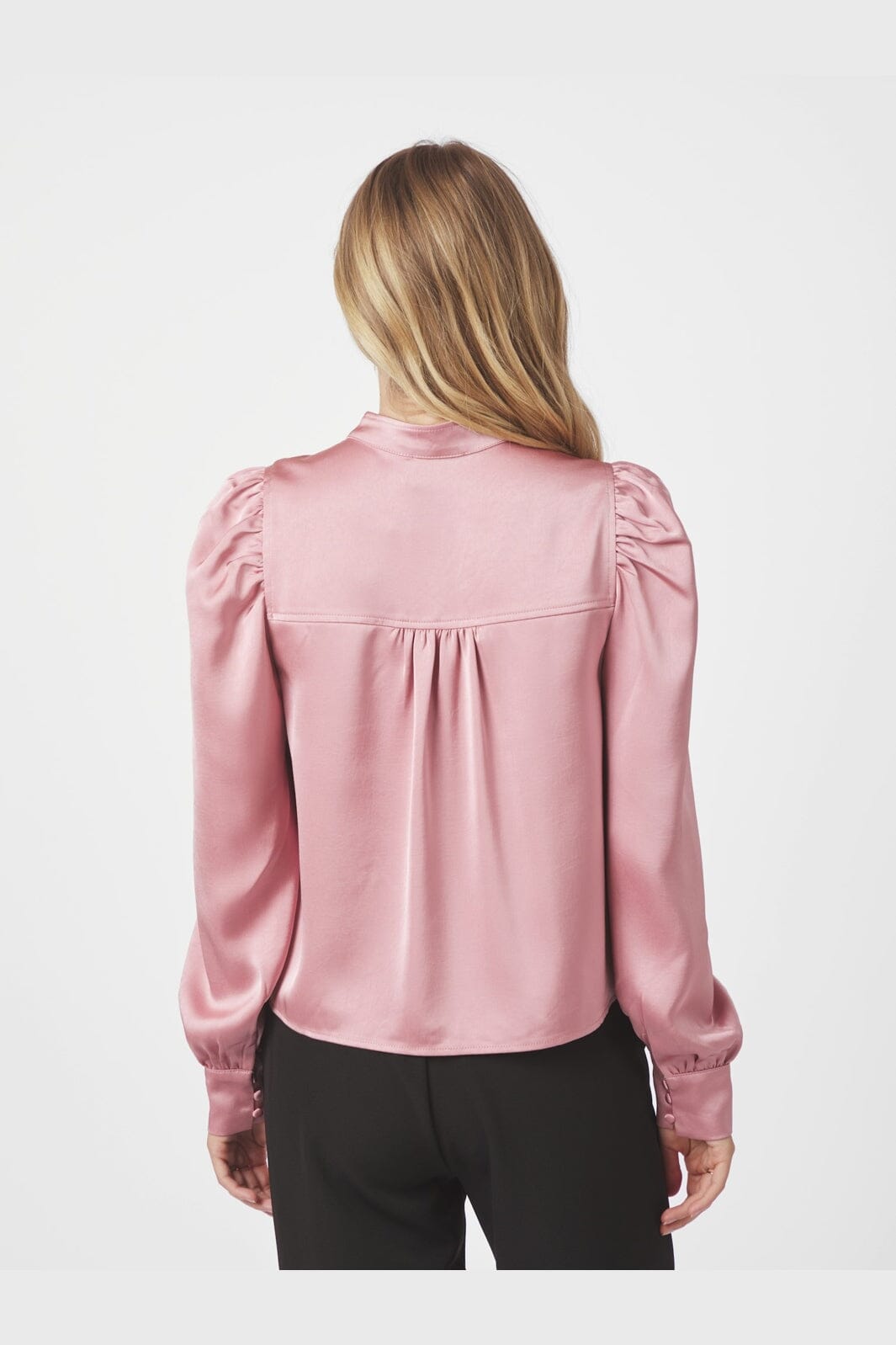 Neo Noir - Rosslyn Heavy Sateen Blouse 163769 - 823 - Evening Rose