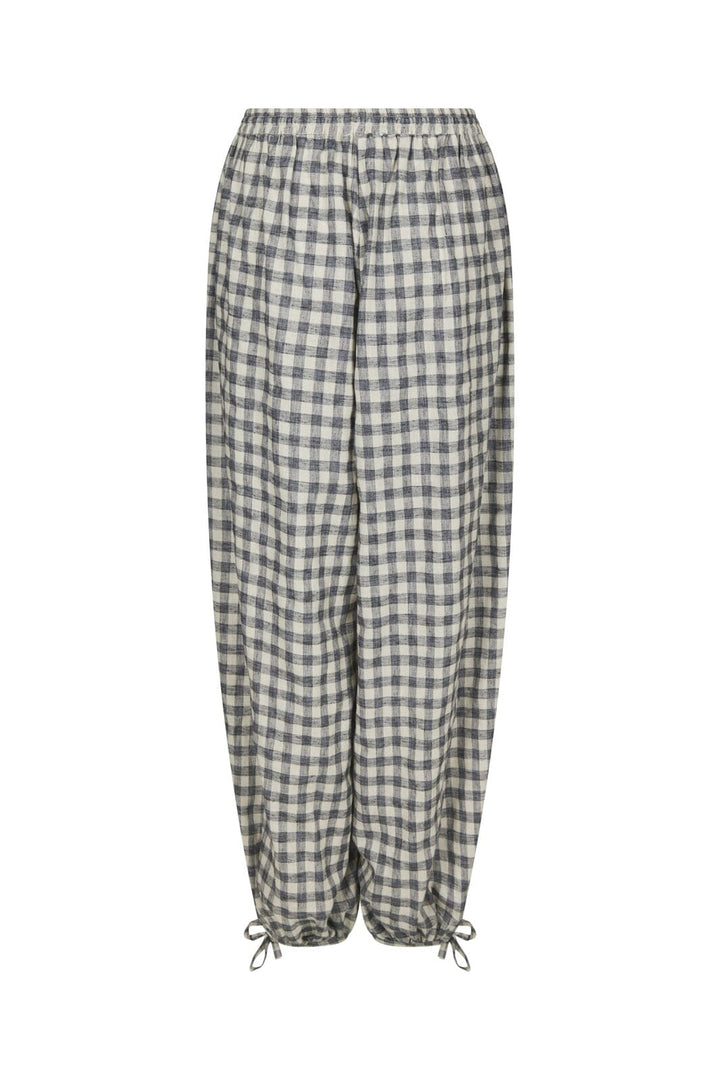 Neo Noir - Roxane Balloon Check Pants 169626 - 100 - Black