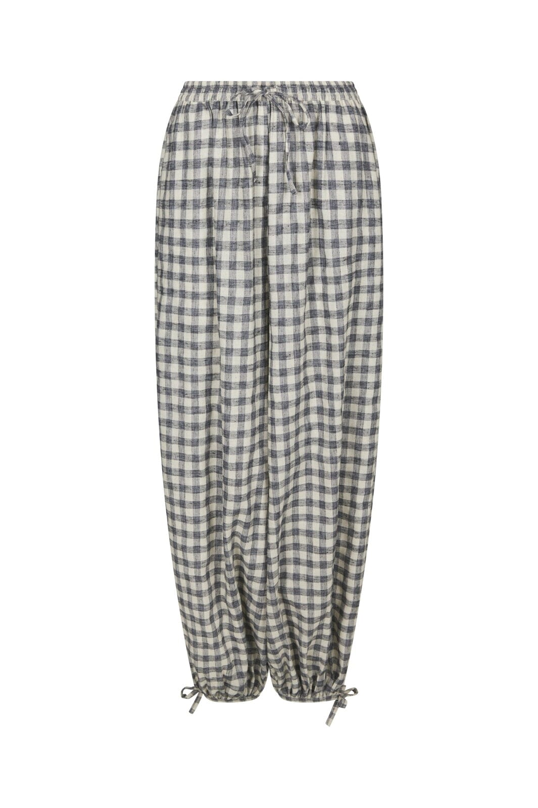 Neo Noir - Roxane Balloon Check Pants 169626 - 100 - Black