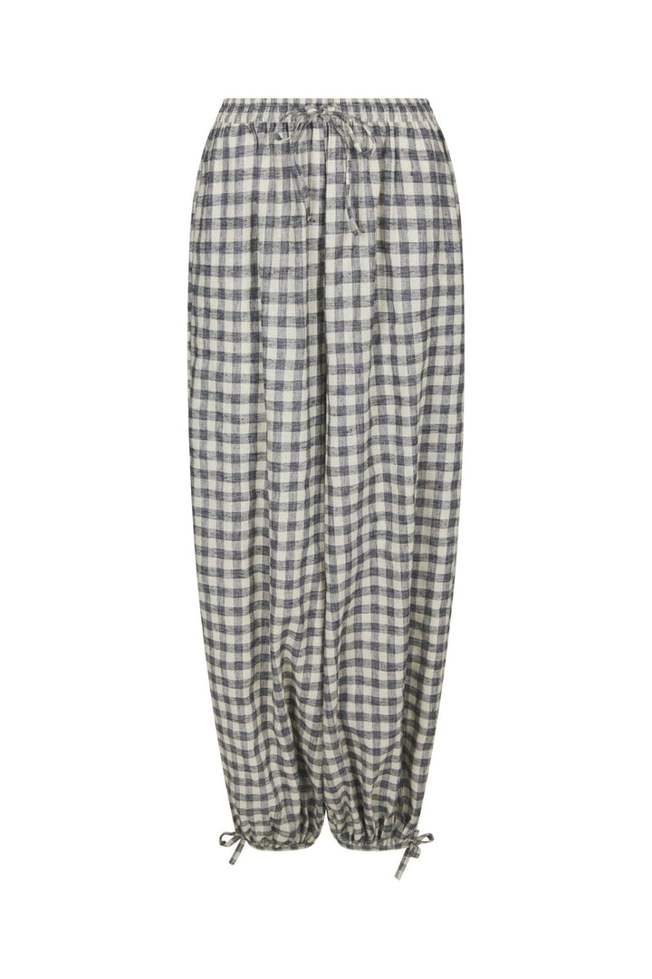 Neo Noir - Roxane Balloon Check Pants 169626 - 100 - Black