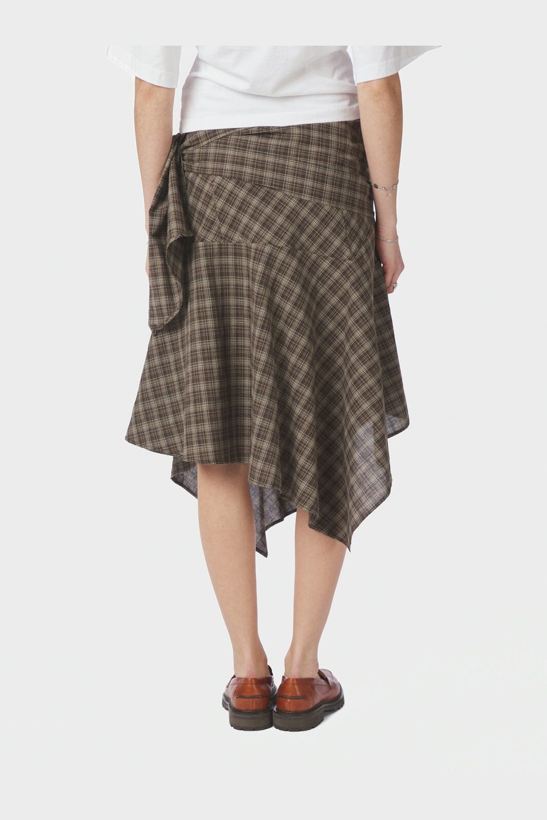 Neo Noir - Sabella Check Skirt 169596 - 980 - Brown Check