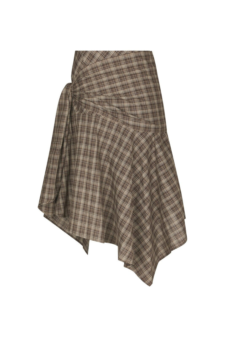 Neo Noir - Sabella Check Skirt 169596 - 980 - Brown Check