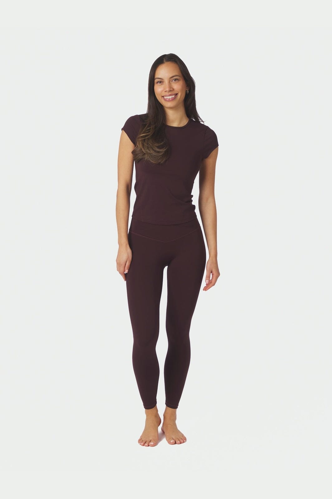 Neo Noir - Sabina Wrap Leggings 169042 - 174 - Burgundy