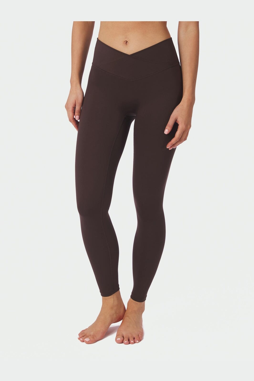 Neo Noir - Sabina Wrap Leggings 169042 - 584 - Chocolate Brown