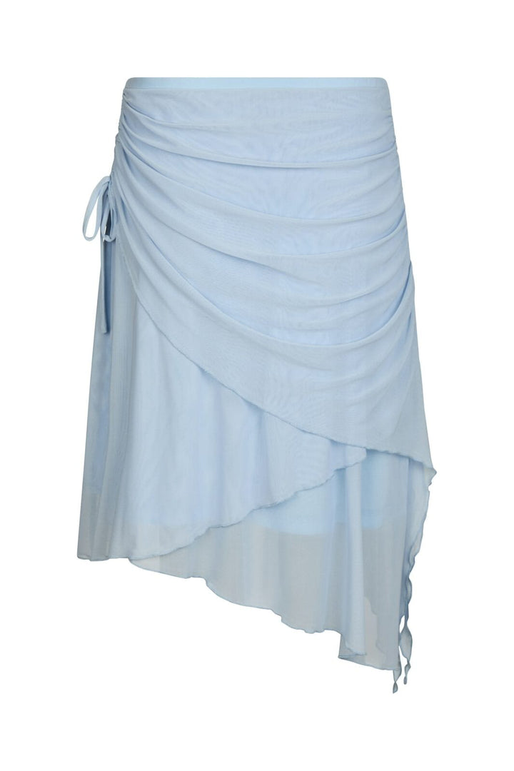 Neo Noir - Saffron Asymmetric Mesh Skirt 165642 - 145 - Light Blue