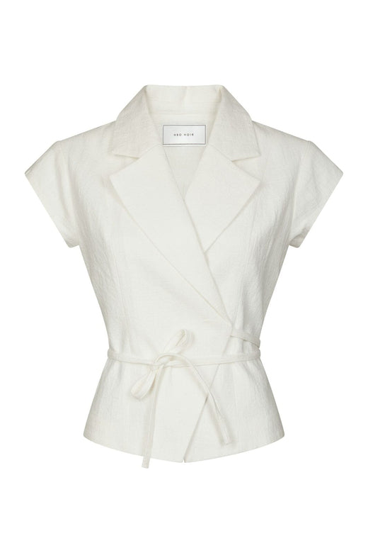 Neo Noir - Salima Ramie Waistcoat 168128 - 121 - Off White