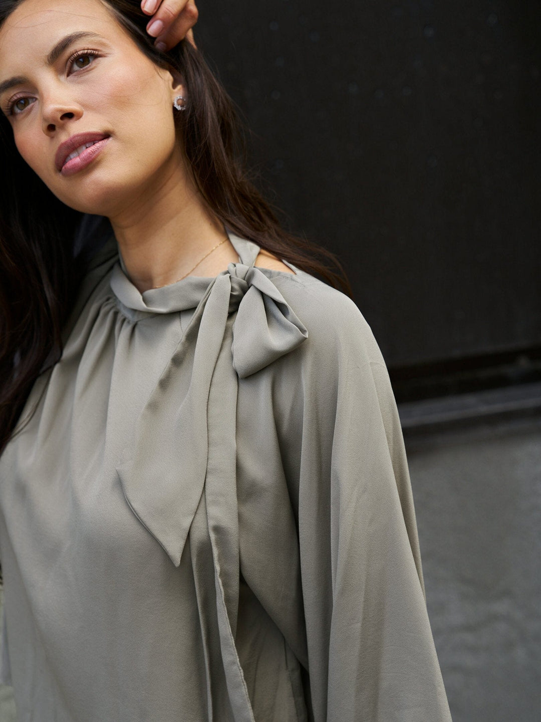 Neo Noir - Saline Blouse 170979 - 189 - Warm Grey Bluser 