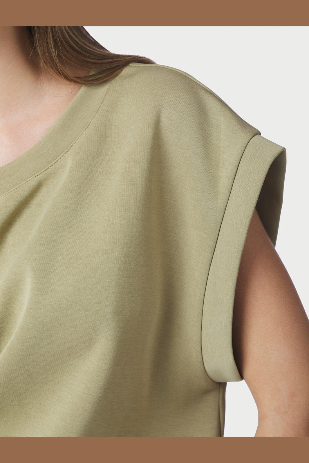 Neo Noir - Saphira Soft Tee 169801 - 723 - Dusty Green