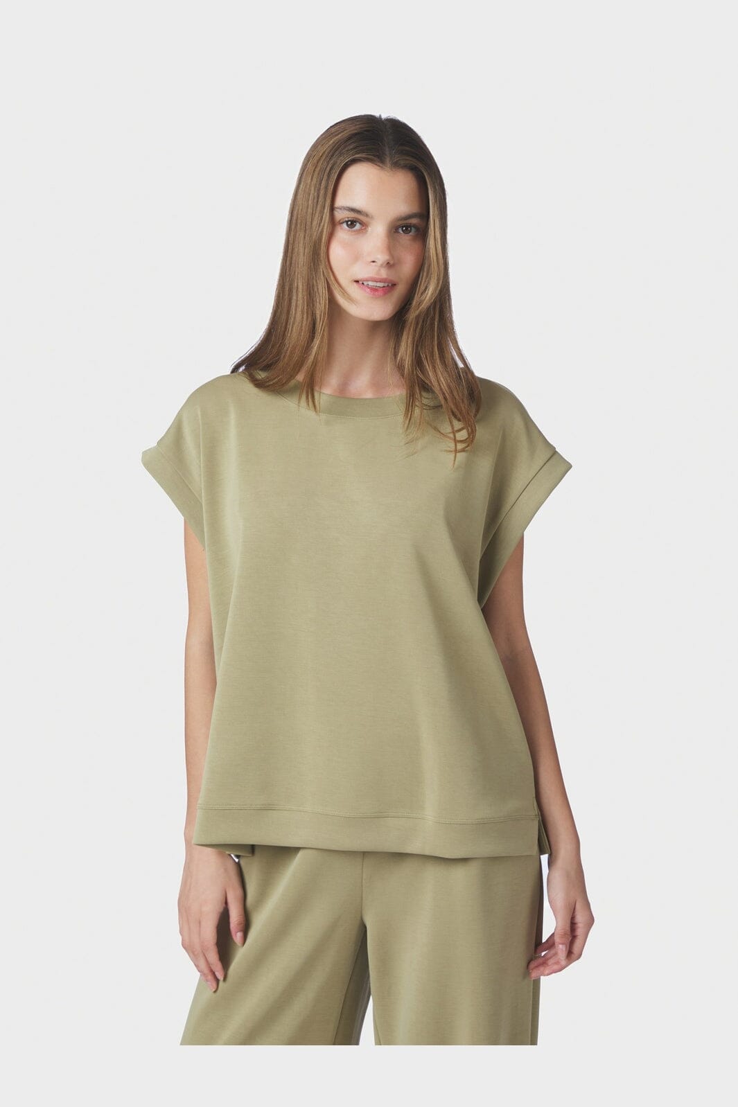 Neo Noir - Saphira Soft Tee 169801 - 723 - Dusty Green